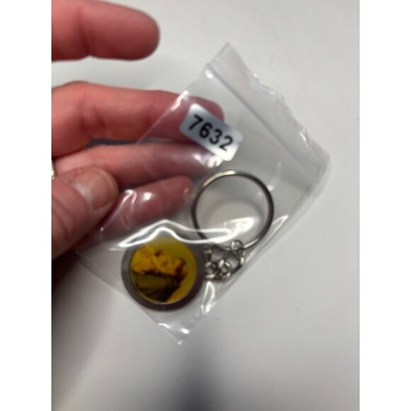 Saint Anthony Blessed Relic Keychain With Double-Sided Religious Medallion & Cha - Picture 4 of 8